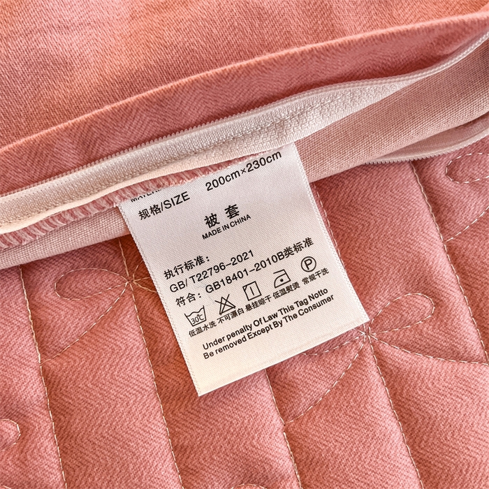 91家纺网 家纺一手货源 找家纺 缦彩 （支持一件定制）2024新款全棉夹棉加厚公主风磨毛床裙款四件套纯棉床罩床笠套件 风中倩影-豆沙