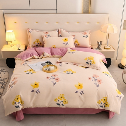 91家纺网 家纺一手货源 找家纺 （总3）润淳 2025新直播加厚活性磨毛四件套纯棉三件套