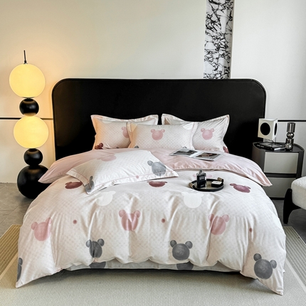 91家纺网 家纺一手货源 找家纺 （总）凌鼎 2025新款100%全棉生态磨毛四件套系列1