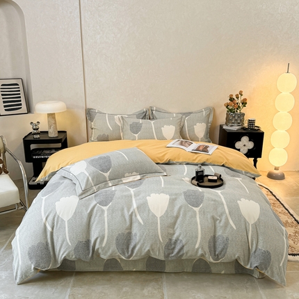 91家纺网 家纺一手货源 找家纺 （总）凌鼎 2025新款100%全棉生态磨毛四件套系列1