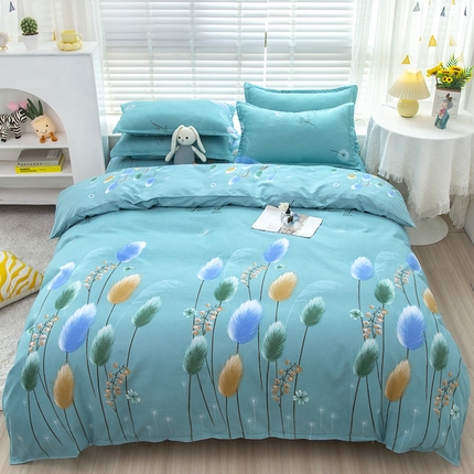 91家纺网 家纺一手货源 找家纺 梦卓家纺 2025新款直播加厚植物羊绒四件套高克重磨毛跨境四件套 大量现货约定