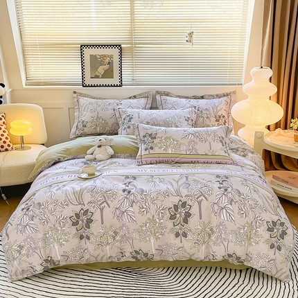 91家纺网 家纺一手货源 找家纺 （总）宜家坊 2024秋冬新款全棉超柔加厚生态磨毛四件套