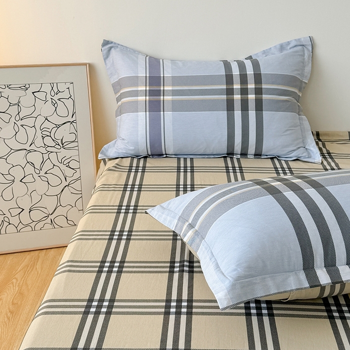 91家纺网 家纺一手货源 找家纺 慕木家纺 2025新款全棉印花四件套 北极之光