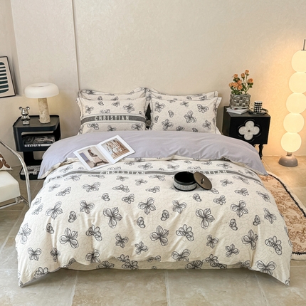 91家纺网 家纺一手货源 找家纺 （总）凌鼎 2025新款100%全棉生态磨毛四件套系列1