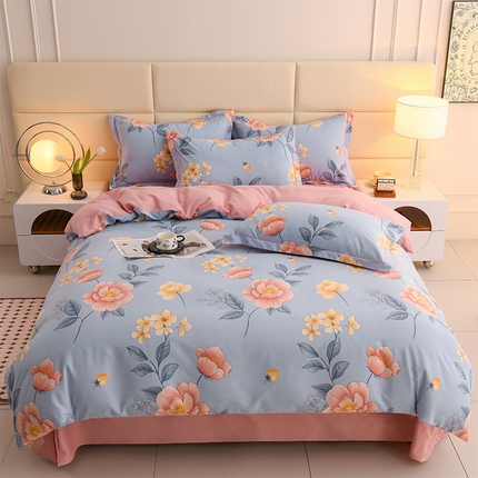 91家纺网 家纺一手货源 找家纺 （总3）润淳 2025新直播加厚活性磨毛四件套纯棉三件套