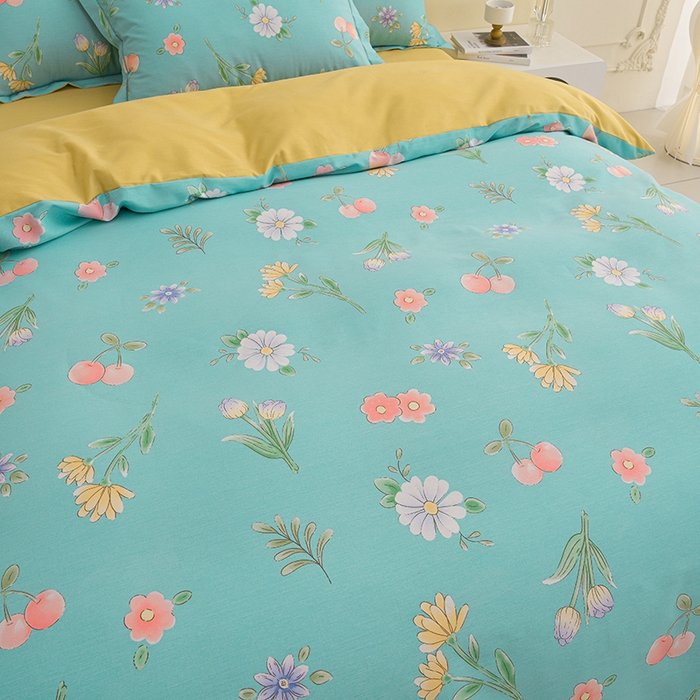 91家纺网 家纺一手货源 找家纺 润淳 2025新直播加厚活性磨毛四件套纯棉三件套 维也纳 蓝