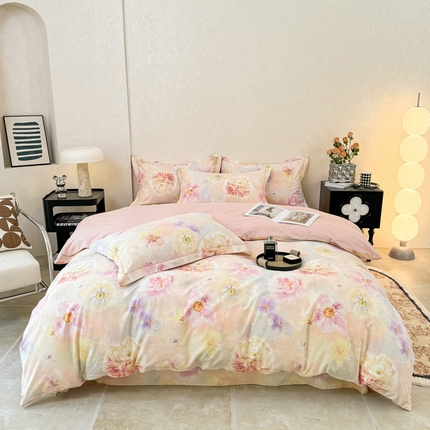 91家纺网 家纺一手货源 找家纺 （总）凌鼎 2025新款100%全棉生态磨毛四件套系列1