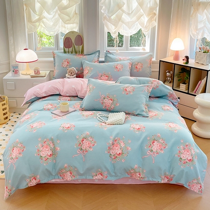 91家纺网 家纺一手货源 找家纺 （总）世爵家纺 2025新款亲肤印花磨毛四件套