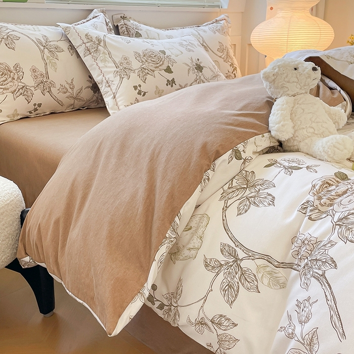 91家纺网 家纺一手货源 找家纺 宜家坊 2024秋冬新款全棉超柔加厚生态磨毛四件套 米兰风情