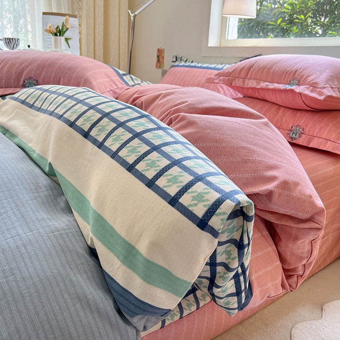 91家纺网 家纺一手货源 找家纺 润淳 2025新直播加厚活性磨毛四件套纯棉三件套 西西里