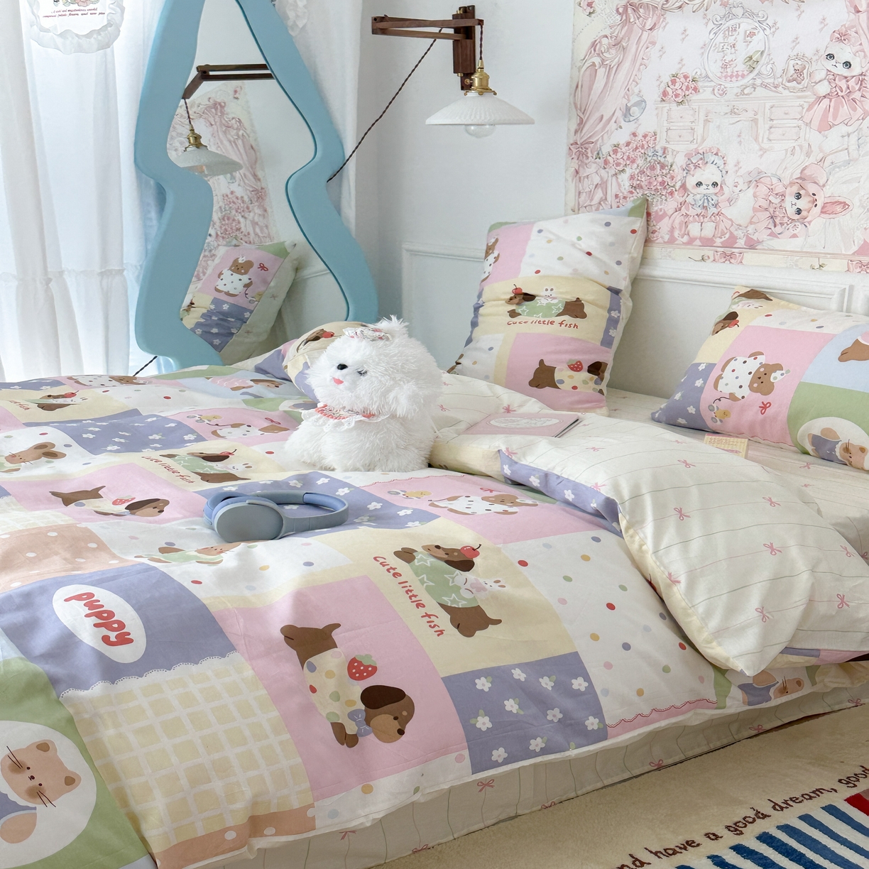 91家纺网 家纺一手货源 找家纺 昔可家纺 2024新款13070全棉四件套系列第二批 童梦乐园