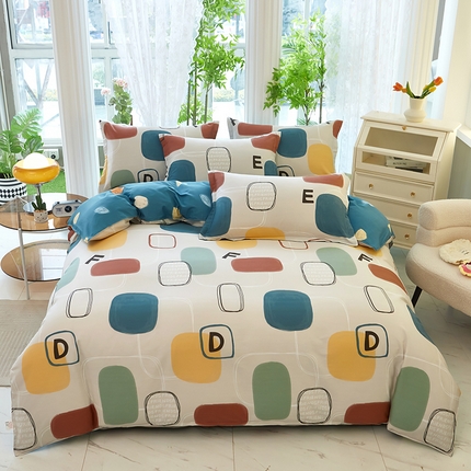 91家纺网 家纺一手货源 找家纺 （总）约素家纺  2025新款12868全棉四件套