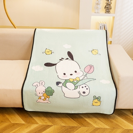 91家纺网 家纺一手货源 找家纺 （总）芙宁娜 2024新款法兰绒毛毯沙发毯儿童盖毯双层办公室午睡毯披肩毯空调毯小毯子