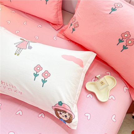 91家纺网 家纺一手货源 找家纺 （总）约素家纺 2025新款全棉印花单枕套