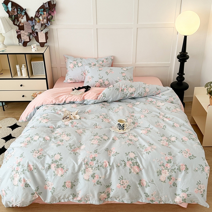 91家纺网 家纺一手货源 找家纺 昔可家纺 2024新款13372全棉亲肤四件套-复古系列 赫拉少女