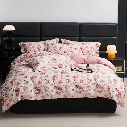 91家纺网 家纺一手货源 找家纺 （总）顾家家居 2024新款7A抗菌长绒棉数码印花四件套