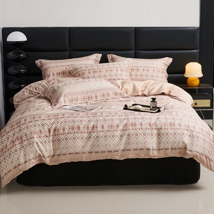 91家纺网 家纺一手货源 找家纺 （总）顾家家居 2024新款7A抗菌长绒棉数码印花四件套