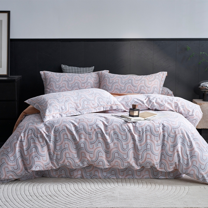 91家纺网 家纺一手货源 找家纺 XIWEN-希文家纺 2024新款全棉印花陶瓷磨毛四件套-第二批 摩菲