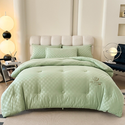 91家纺网 家纺一手货源 找家纺 （总）2025新款A类软棉提花蚕蛹蛋白大豆被被子被芯