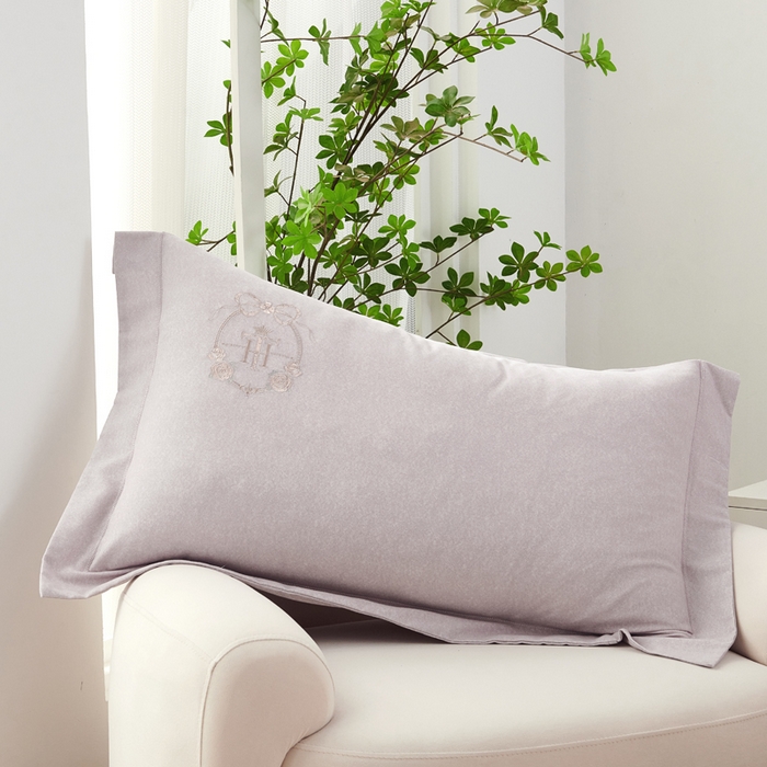 91家纺网 家纺一手货源 找家纺 U品汇 2024新品生态加厚长绒棉纯棉绣花40S全棉磨毛刺绣四件套宽边款 梵诗迪 -紫灰