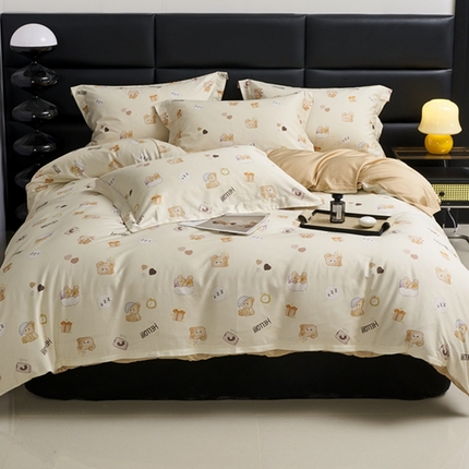 91家纺网 家纺一手货源 找家纺 （总）顾家家居 2024新款7A抗菌长绒棉数码印花四件套