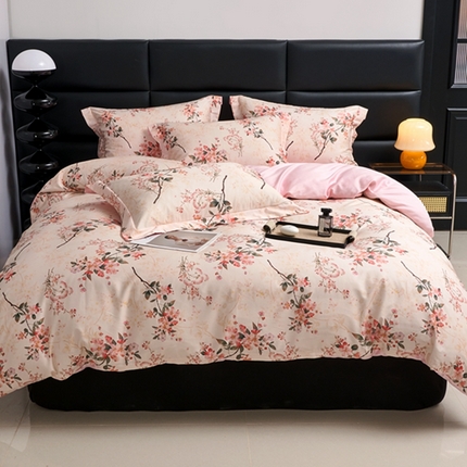 91家纺网 家纺一手货源 找家纺 （总）顾家家居 2024新款7A抗菌长绒棉数码印花四件套