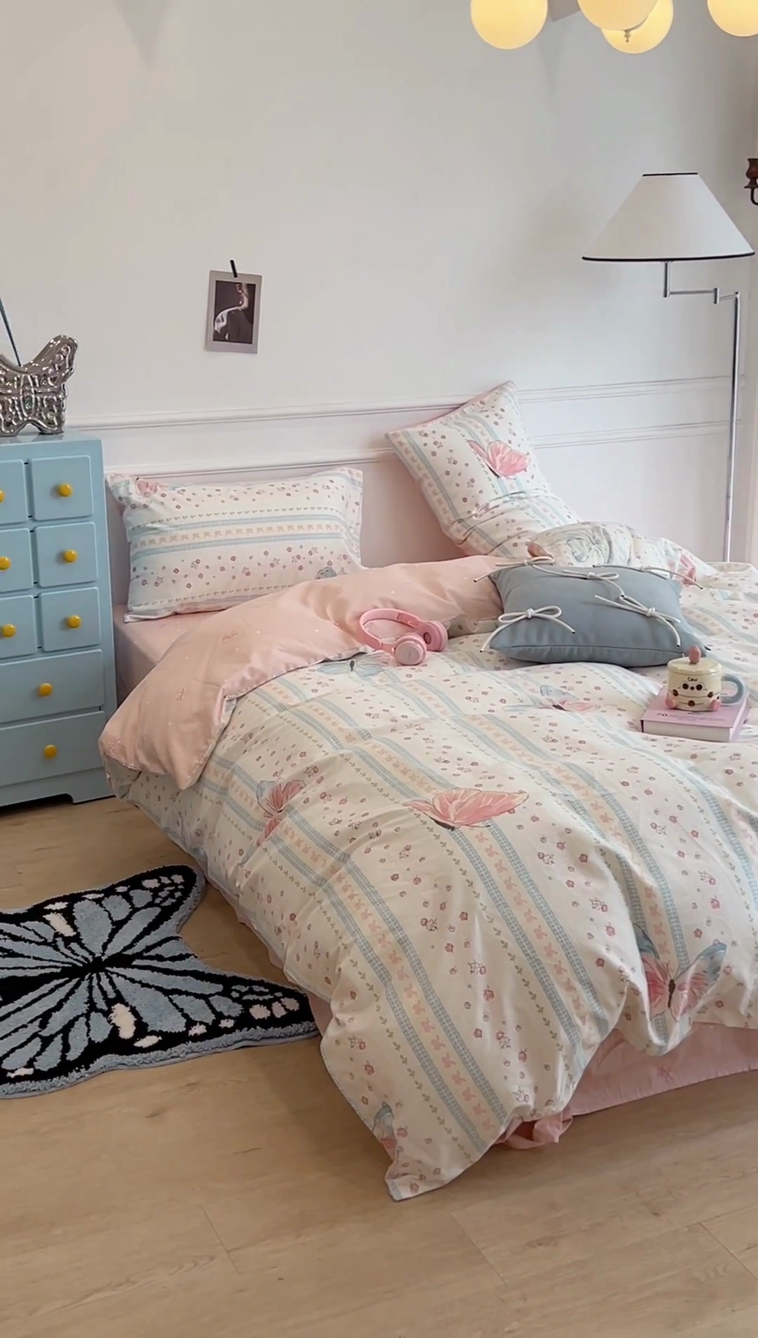 91家纺网 家纺一手货源 找家纺 （总）昔可家纺 2024新款13372全棉亲肤四件套-小清新系列