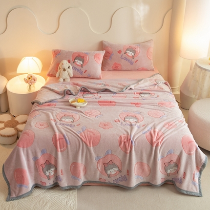 91家纺网 家纺一手货源 找家纺 （总）慕梵家居 2024新款雪花绒多功能包边毛毯