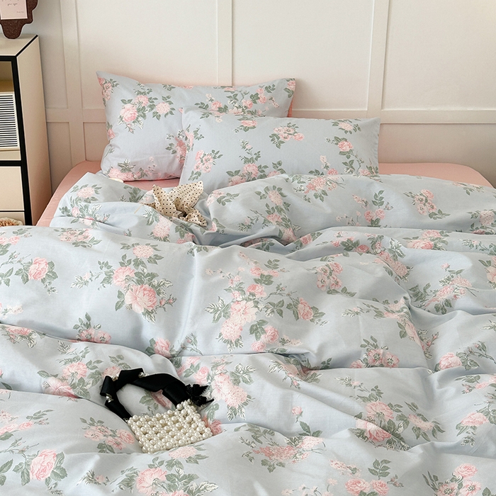 91家纺网 家纺一手货源 找家纺 昔可家纺 2024新款13372全棉亲肤四件套-复古系列 赫拉少女