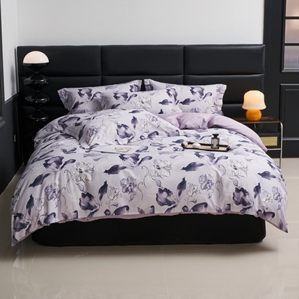 91家纺网 家纺一手货源 找家纺 （总）顾家家居 2024新款7A抗菌长绒棉数码印花四件套