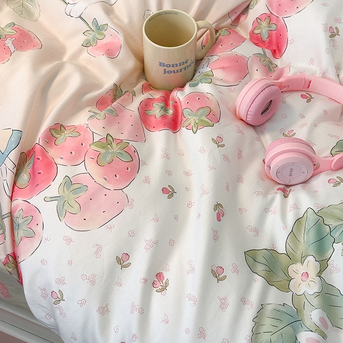 91家纺网 家纺一手货源 找家纺 （总）昔可家纺 2024新款13372全棉亲肤四件套-卡通系列