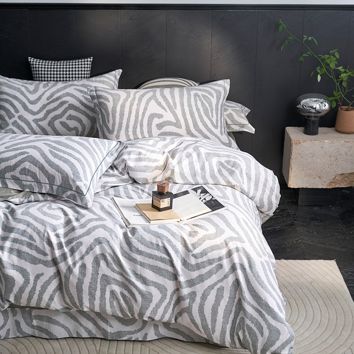 91家纺网 家纺一手货源 找家纺 XIWEN-希文家纺 2024新款全棉印花陶瓷磨毛四件套-第二批 玛德里-绿