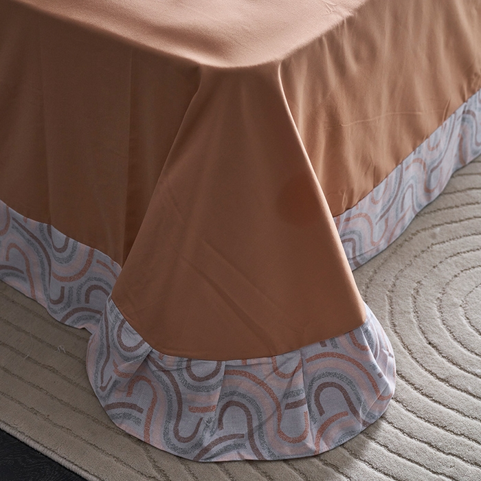 91家纺网 家纺一手货源 找家纺 XIWEN-希文家纺 2024新款全棉印花陶瓷磨毛四件套-第二批 摩菲