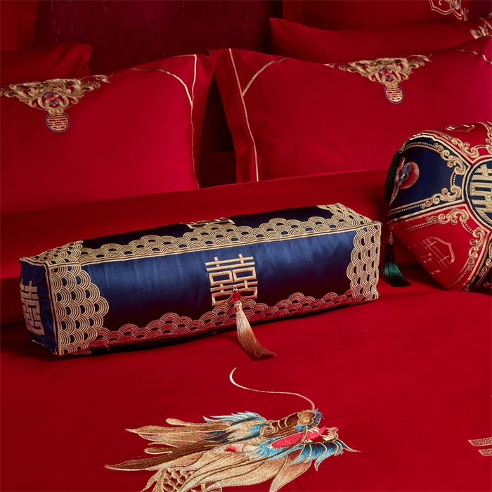 91家纺网 家纺一手货源 找家纺 宏羽纺家纺 2024新款13372纯棉婚庆套件系列 婚嫁贺喜