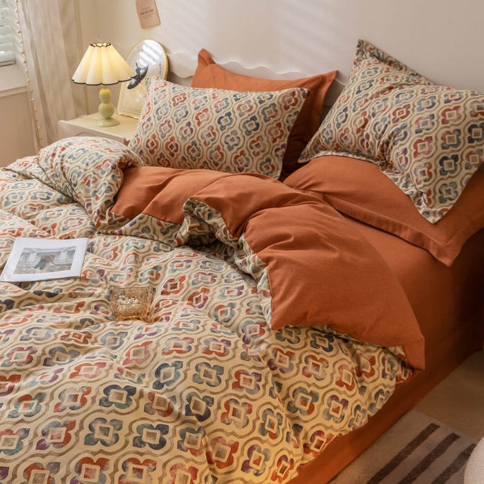 91家纺网 家纺一手货源 找家纺 （总）启程家纺 2024全棉生态磨毛印花四件套