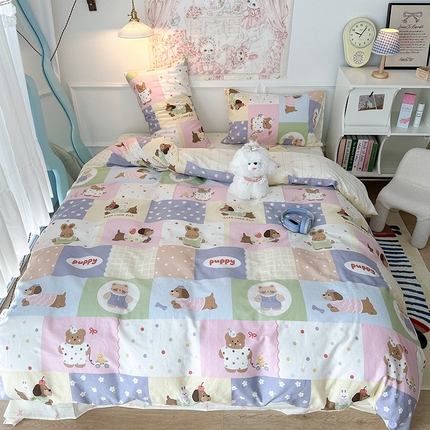 91家纺网 家纺一手货源 找家纺 昔可家纺 2024新款13070全棉四件套系列第二批 童梦乐园