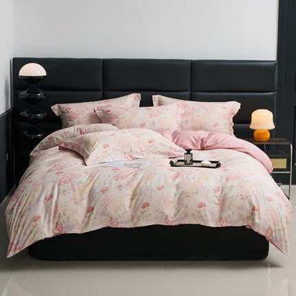 91家纺网 家纺一手货源 找家纺 （总）顾家家居 2024新款7A抗菌长绒棉数码印花四件套