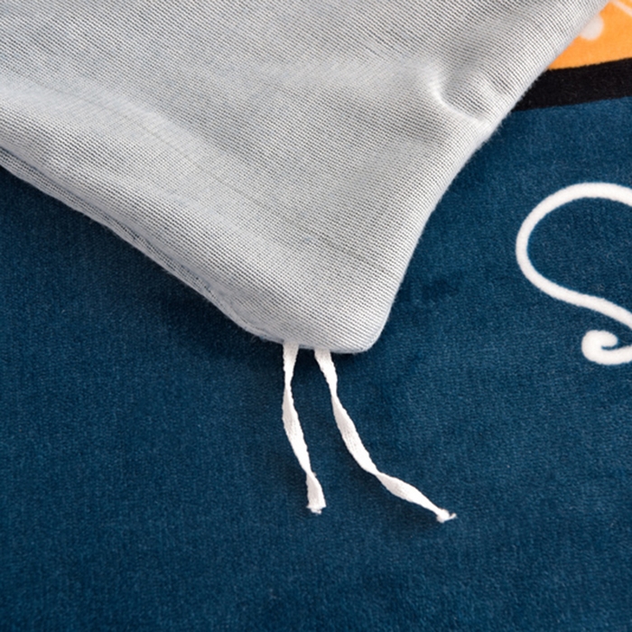 91家纺网 家纺一手货源 找家纺 绒宴 2025新款8.5斤牛奶绒金貂法莱绒床裙款保暖四件套 秋日森林-鹿