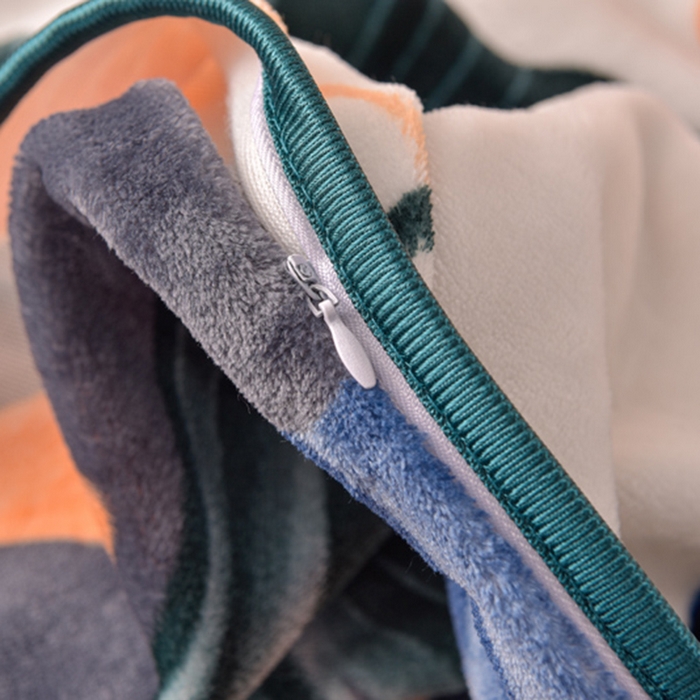 91家纺网 家纺一手货源 找家纺 绒宴 2025新款8.5斤牛奶绒金貂法莱绒床裙款保暖四件套 多彩有杏