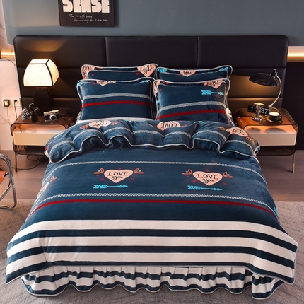 91家纺网 家纺一手货源 找家纺 （总）芯诗曼2025新款8.5斤直播热款高克重牛奶绒法莱绒水晶金貂法莱绒四件套