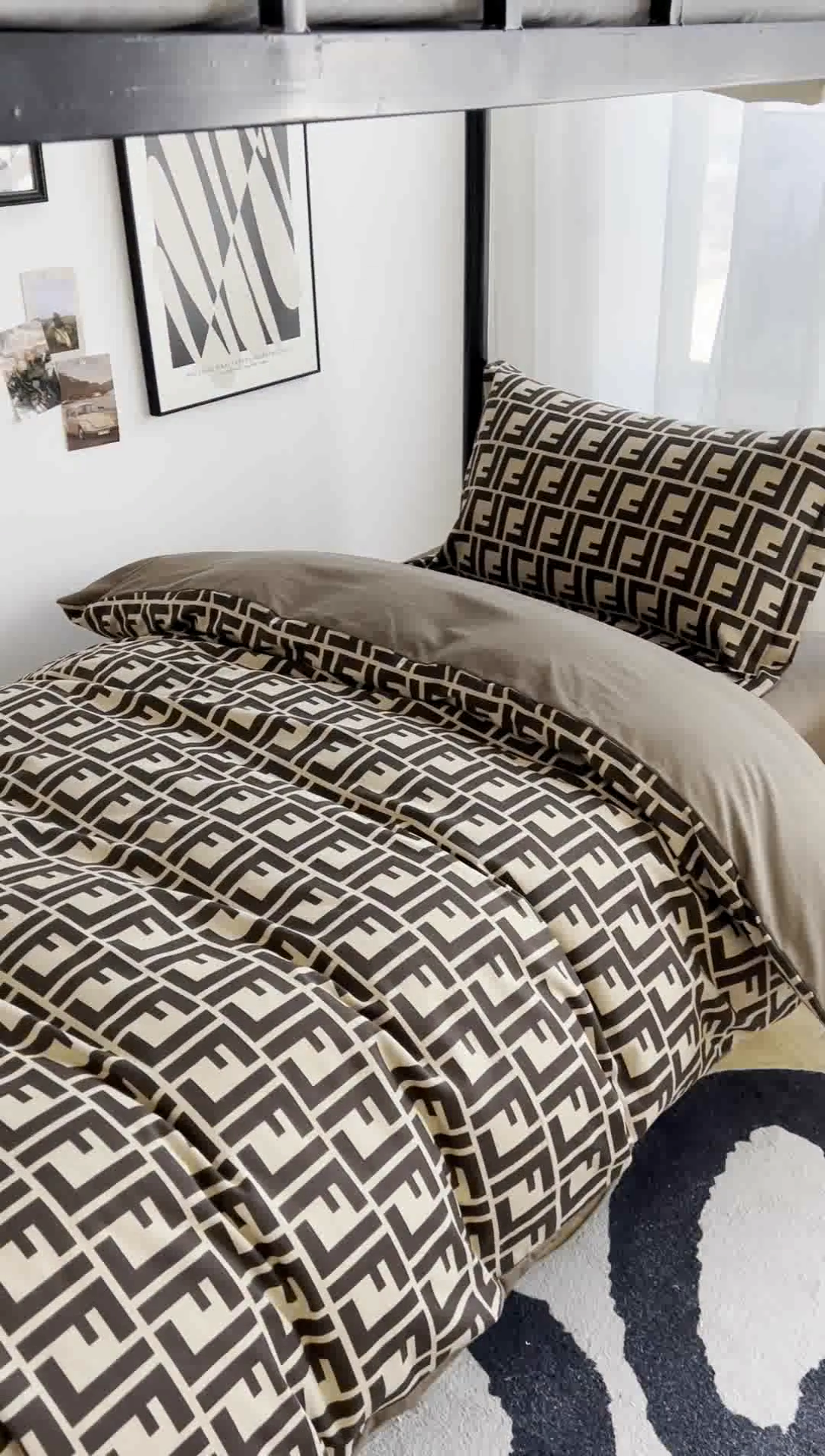 91家纺网 家纺一手货源 找家纺 慕木 2025新款A类印花阳光暖绒棉高克重170克学生宿舍床三件套被芯床垫枕芯上下铺六件套 芬迪格