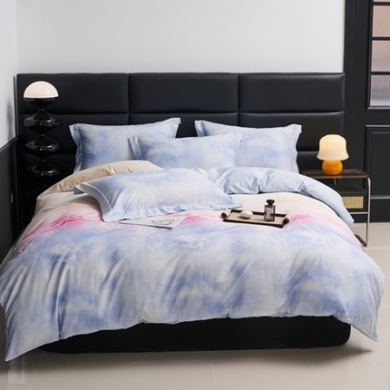 91家纺网 家纺一手货源 找家纺 （总）顾家家居 2024新款7A抗菌长绒棉数码印花四件套