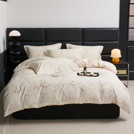 91家纺网 家纺一手货源 找家纺 （总）顾家家居 2024新款7A抗菌长绒棉数码印花四件套