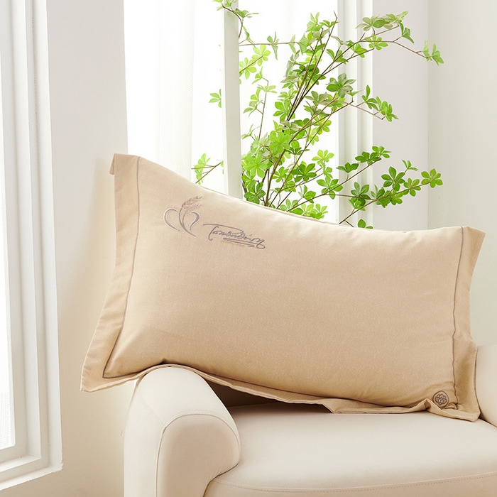 91家纺网 家纺一手货源 找家纺 U品汇 2024新品生态加厚长绒棉纯棉绣花40S全棉磨毛刺绣四件套宽边款 七里香 -香槟金