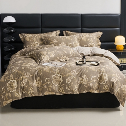 91家纺网 家纺一手货源 找家纺 （总）顾家家居 2024新款7A抗菌长绒棉数码印花四件套