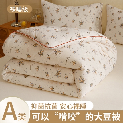 91家纺网 家纺一手货源 找家纺 优被业 2024新款A类婴儿级牛奶针织棉大豆被四季被冬被 莫妮卡