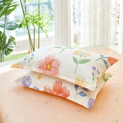 91家纺网 家纺一手货源 找家纺 （总）约素家纺 2025新款全棉印花单枕套