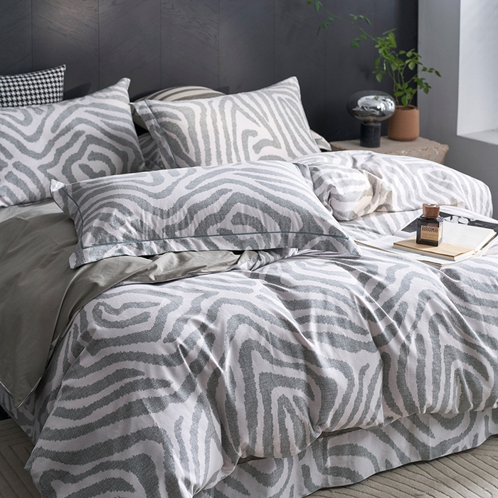 91家纺网 家纺一手货源 找家纺 XIWEN-希文家纺 2024新款全棉印花陶瓷磨毛四件套-第二批 玛德里-绿