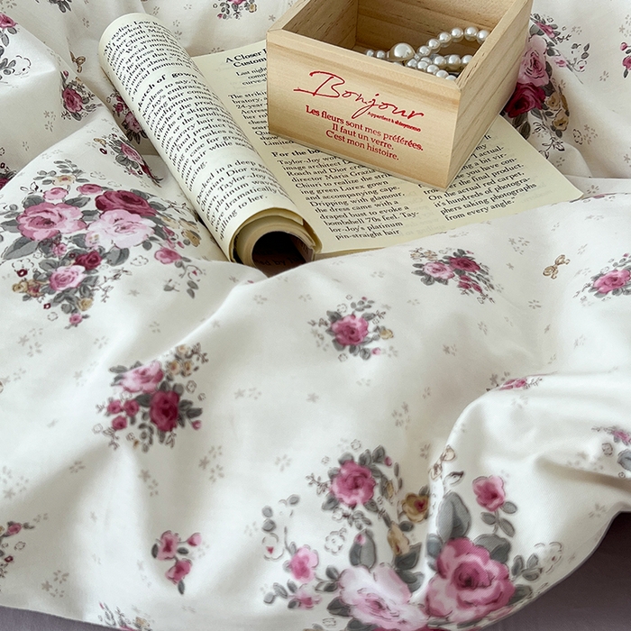 91家纺网 家纺一手货源 找家纺 昔可家纺 2024新款韩版花边工艺款轻奢四件套 卢森堡少女