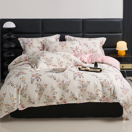 91家纺网 家纺一手货源 找家纺 （总）顾家家居 2024新款7A抗菌长绒棉数码印花四件套